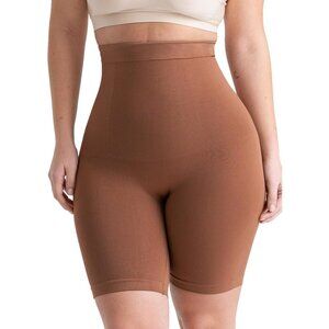 🆕 Women Brown Tummy Control Underwear Every Day High Waisted Body Shaper Shorts